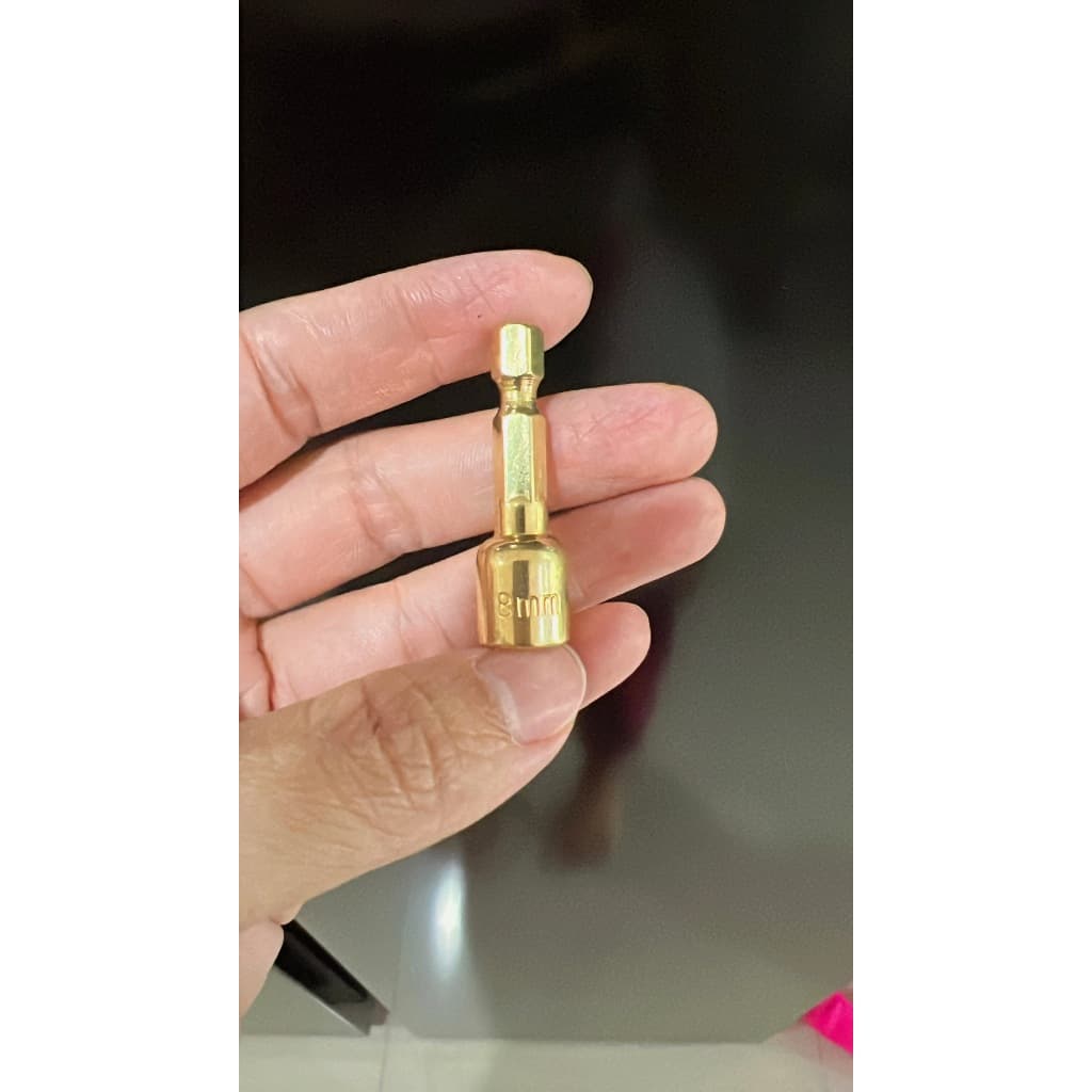 ลูกบล็อก เบอร์ 8 บล็อกยิงหลังคา บล็อคขันน็อตหลังคา หัวบล็อกแม่เหล็ก แผงละ 10 ดอก รูปที่ 2