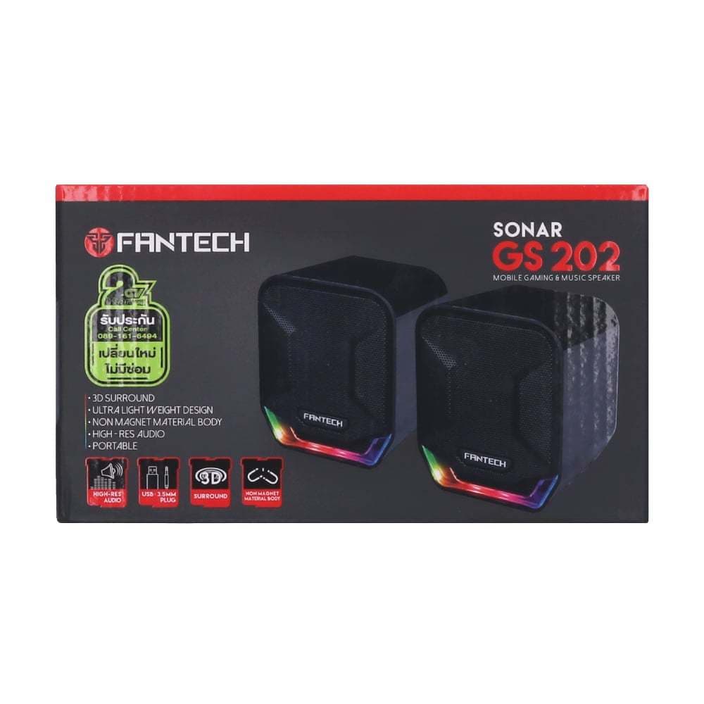 SPEAKER FANTECH SONAR GS202 MOBILE GAMING & MUSIC SPEAKER รูปที่ 8