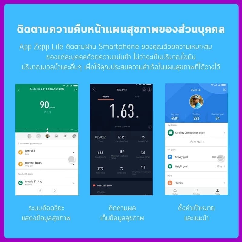 ฟรีที่วัดเอวพกพา เครื่องชั่งน้ำหนัก รุ่นชาร์จ เครื่องชั่ง ชั่งน้ำหนัก วัดไขมัน ที่ชั่งน้ำหนัก ตาชั่งน้ำหนัก weight scale รูปที่ 6