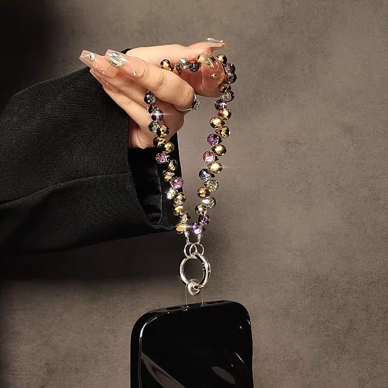 เคสโทรศัพท์ที่สวยงาม โซ่พวกกุญแจ โซ่ลูกปัดขนาดเล็ก สีสันสดใส รูปที่ 4