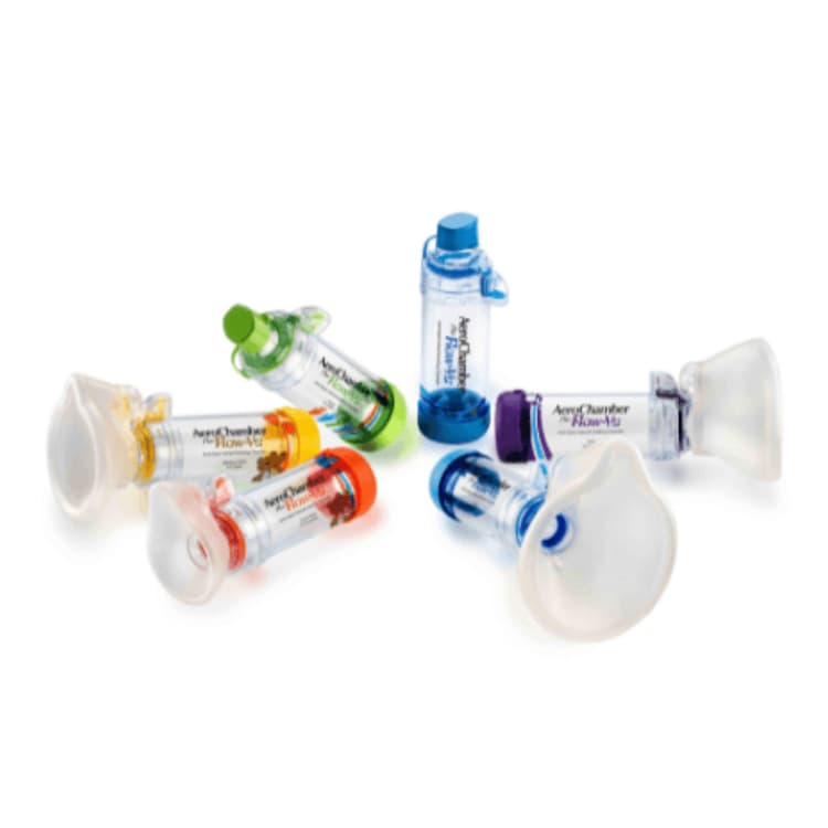 Trudal Medical AeroChamber Plus *Flow-Vu* กระบอกพ่นยา อุปกรณ์พ่นละอองยาแบบมือ มีทุกขนาด รูปที่ 2