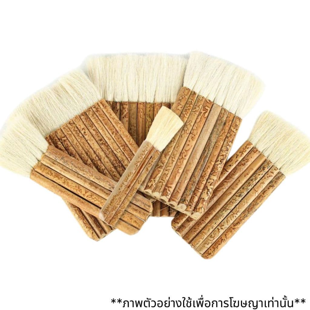 แปรงทาสี แปรงทาแชล็ค META ขนหนานุ่ม แน่น เกรด A ขาว มีหลายขนาด ขนกระต่าย ใช้ทาแลกเกอร์​ ทาแชล็ค หักแบ่งหัวได้ รูปที่ 5