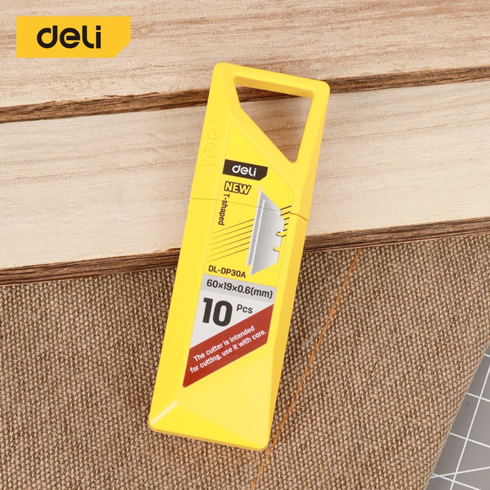 Deli ใบมีดคัตเตอร์ ใบมีด ขนาดเล็ก คม จำนวน 10ใบ พร้อมกล่องบรรจุ สำหรับเปลี่ยน Knife Blade รูปที่ 2