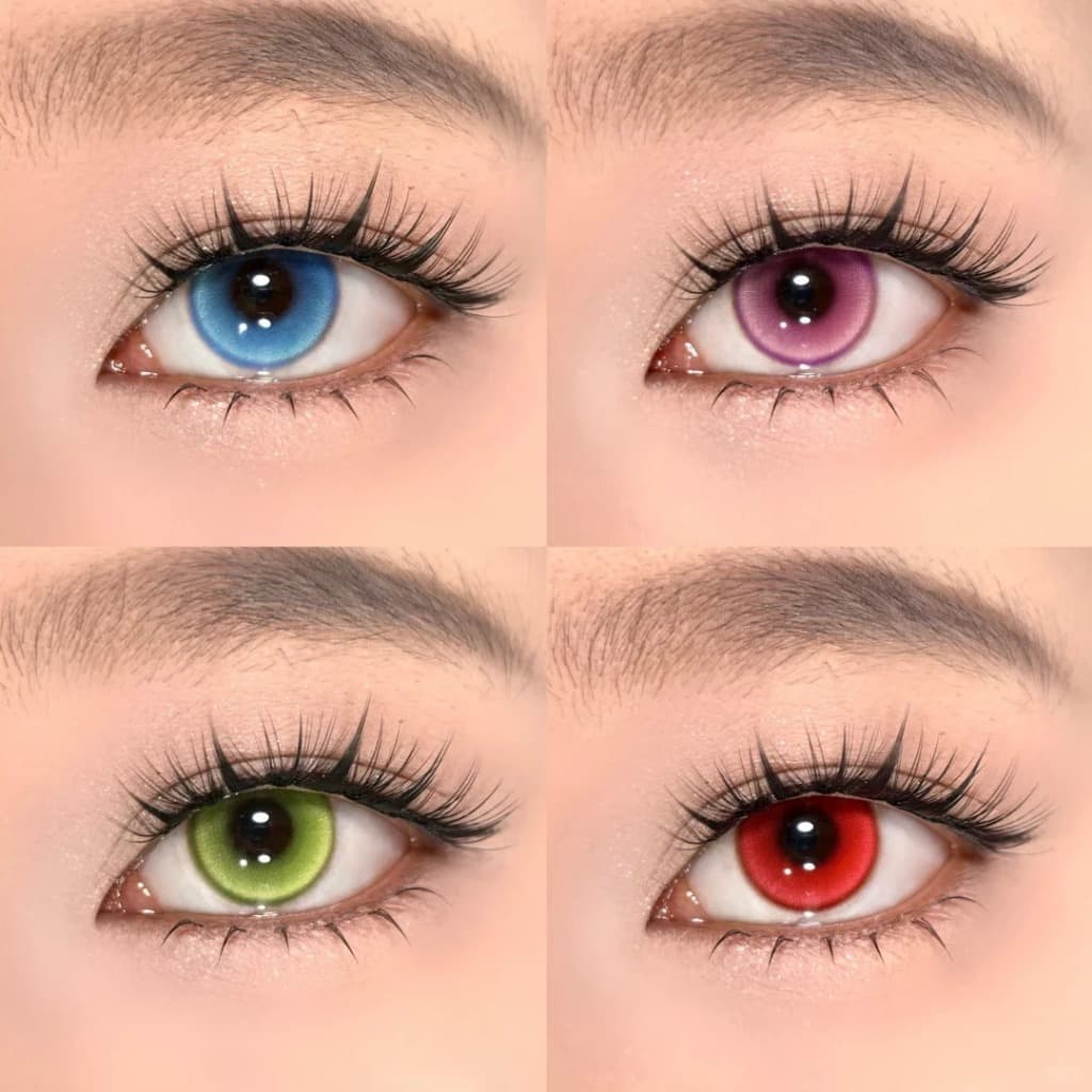CapyCon Doya ④ คอนแทคเลนส์รายวันมีค่าสายตา Cosplay สีชัดเท่าตาจริง ชมพู แดง เขียว ฟ้า 14.0mm รูปที่ 2