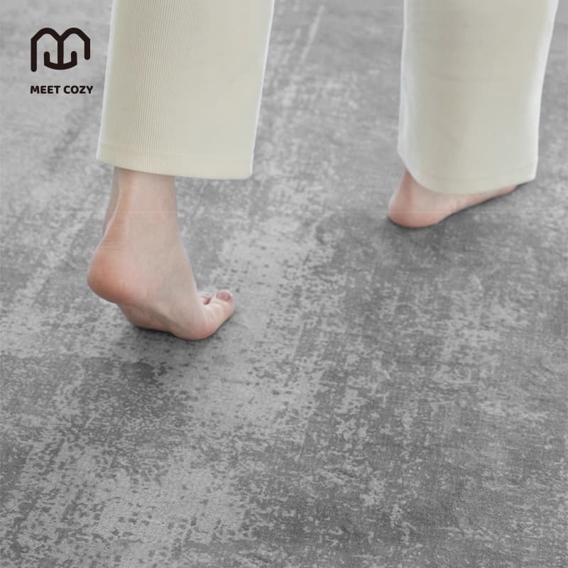 MEET COZY พรมปูพื้น กำน้ำ carpet ขนนุ่ม พรม ผ้าแคชเมียร์เทียม #1 DN-Dua รูปที่ 4