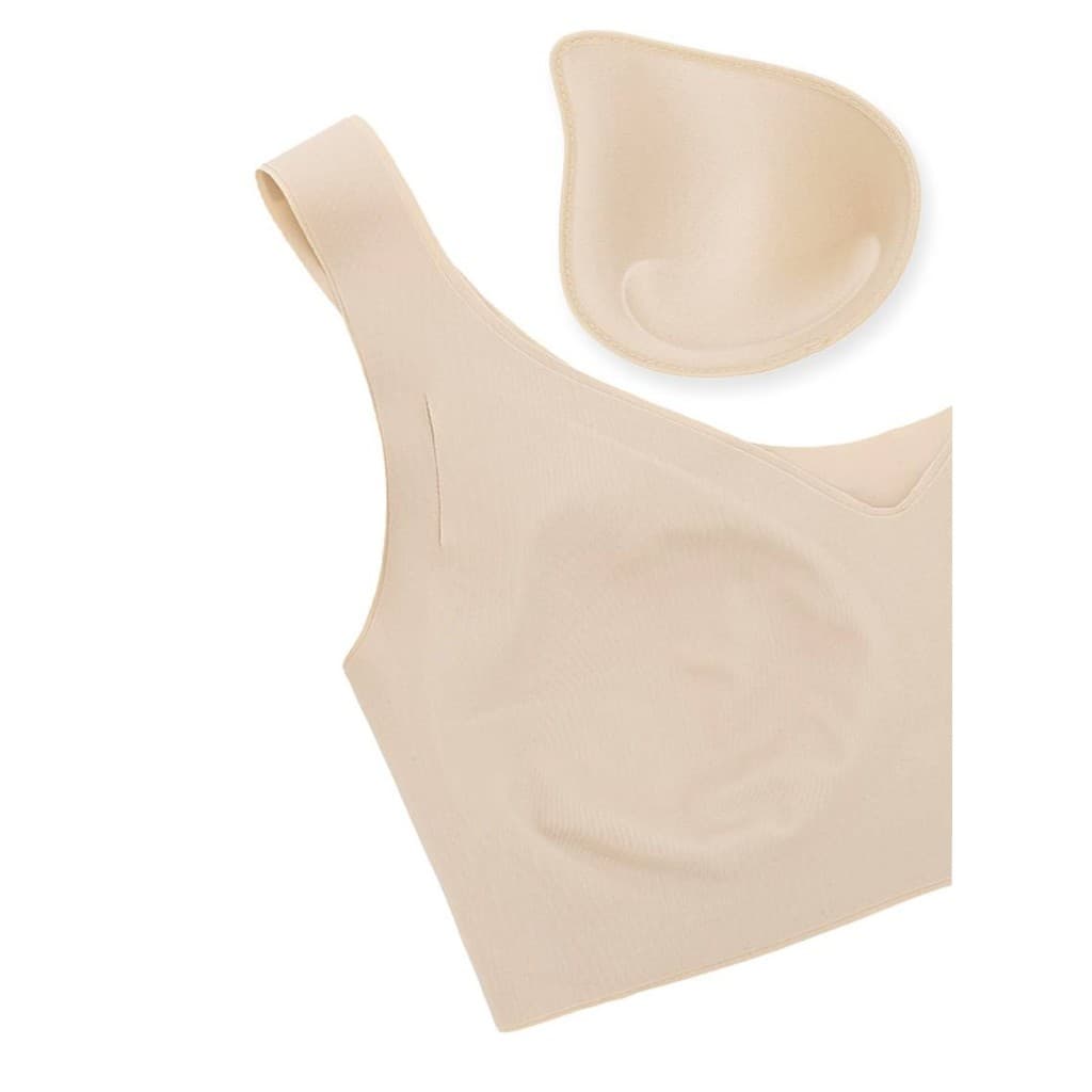 Sabina เสื้อชั้นใน Perfect Bra Level 1 ไร้ตะเข็บ ไร้โครง รหัส NBD24005C3 - สีเนื้อเข้ม รูปที่ 3