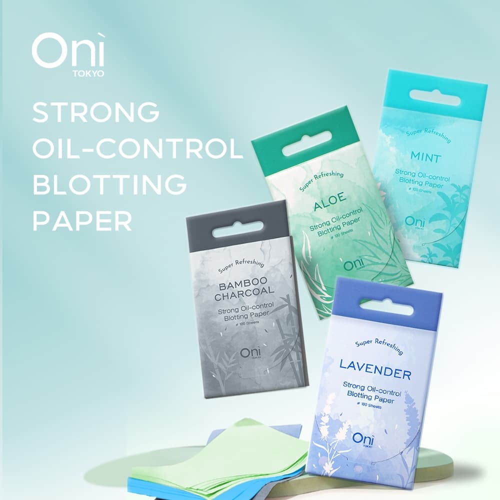 Oni Strong Oil Control Blotting Paper, Ultra-Absorbent Face for Shine-Free Skin, กระดาษซับมันแบบพกพา กระดาษซับมันไม่มีน้ รูปที่ 2