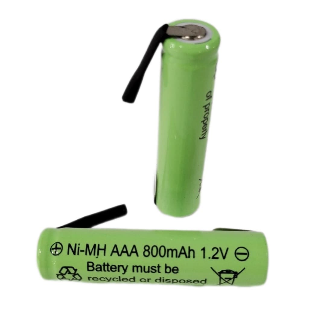 ถ่านชาร์จ NI-MH AAA-800mAh ,2/3AAA-200mAh 1.2V เกรดA แบตเครื่องโกนหนวด มีขานิเกิล เชื่อมต่อจากขั้ว รูปที่ 6