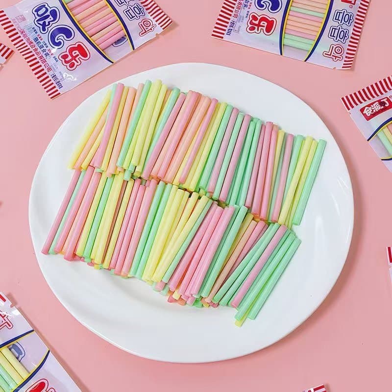 ยกแพ็ค 30 ห่อ พร้อมจัดส่งAPOLLO Straw Candy 18g รสผลไม้ อะพอลโล ขนมวัยเด็ก ขนมโบราณ ขนมน้ำตาลแท่งรสผลไม้ ขนมยุค90 รูปที่ 2