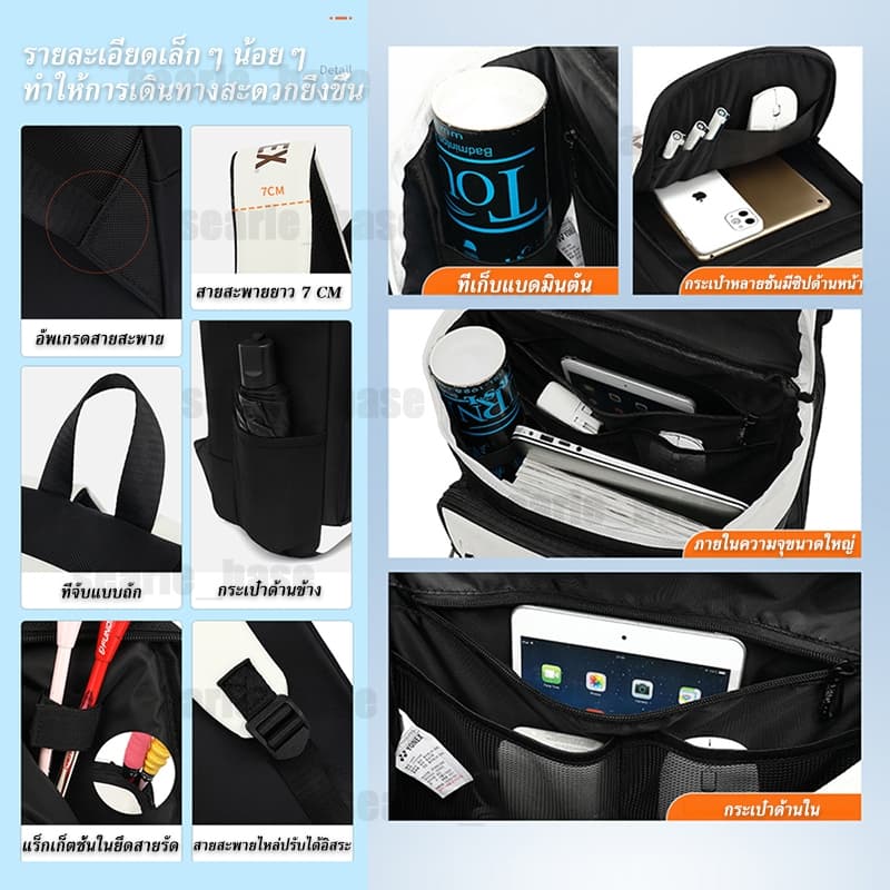 2026 กระเป๋าเป้แบดมินตัน YONEX Badminton Bag เก็บแร็กเกต 3 ไม้ รุ่น 1408 Shuttlecock Backpack รูปที่ 6