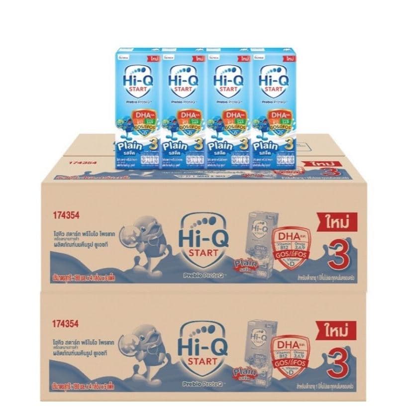 2 ลัง UHT Hi-Q สูตร3 สูตร4 สูตรโกลด์3 สูตรโกลด์4 ยูเอชที ไฮคิว พรีไบโอโพรเทก มกล่องรสจืด ขนาด180มล. รูปที่ 2