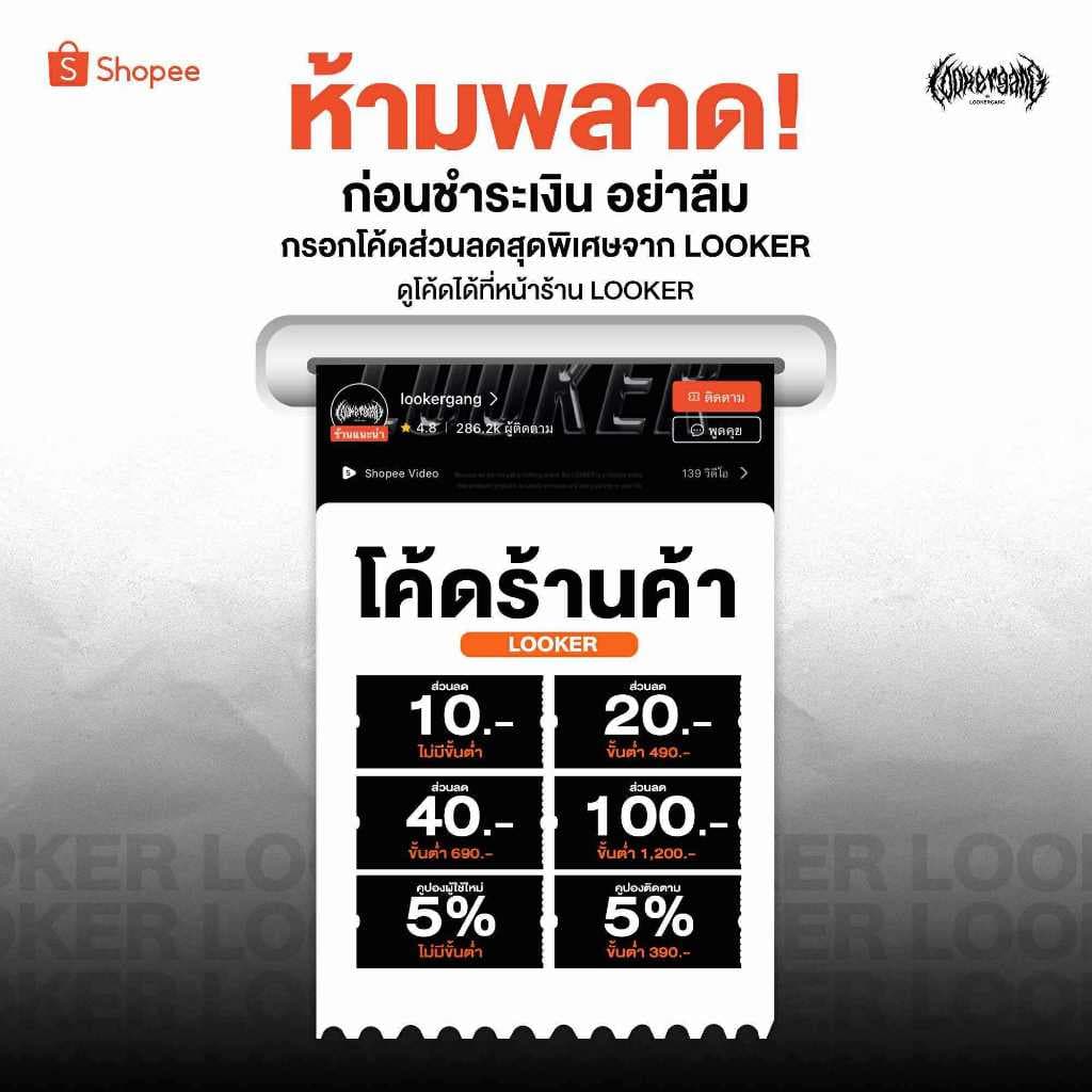 LOOKER - THE Bleached Cap หมวกแก็ปผ้าฟอก 5 สี รูปที่ 2