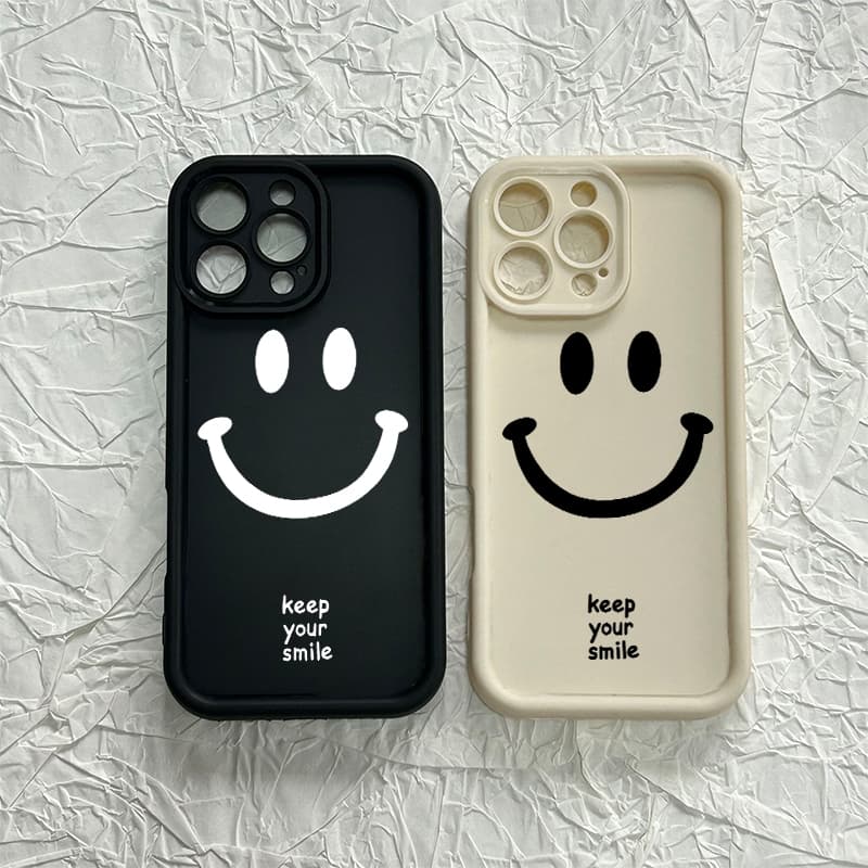 Smile face เคส OPPO A7 A5s A12 A11K A15 A15s A35 A16 A16s A54s A17 A17K A9 2020 A5 2020 A11X A31 2020 เคสออปโป้ รูปที่ 9