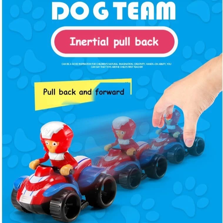 ของเล่นรถ PAW Patrol Winding Car Toys 6/9เปลี่ยนรูปได้+ลงจากรถได้! 1 กล่องมีรถ 6-9 คัน ของเล่นเด็กเสริม รูปที่ 4