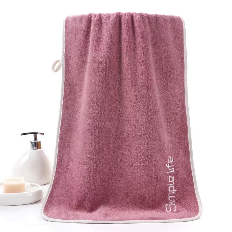 ผ้าเช็ดตัว ผ้าขนหนู Simple Life ผ้าไมโครไฟเบอร์ ขนาด 70x140 ซม. N44 รูปที่ 9