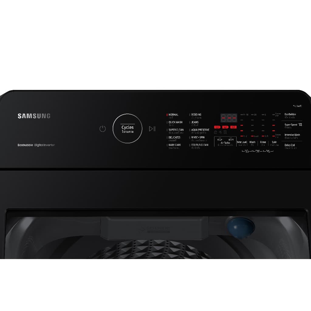 Samsung เครื่องซักผ้าฝาบนพร้อมด้วย Ecobubble™ และเทคโนโลยี Digital Inverter ขนาด 10 กก. WA10CG4545BYST รูปที่ 4