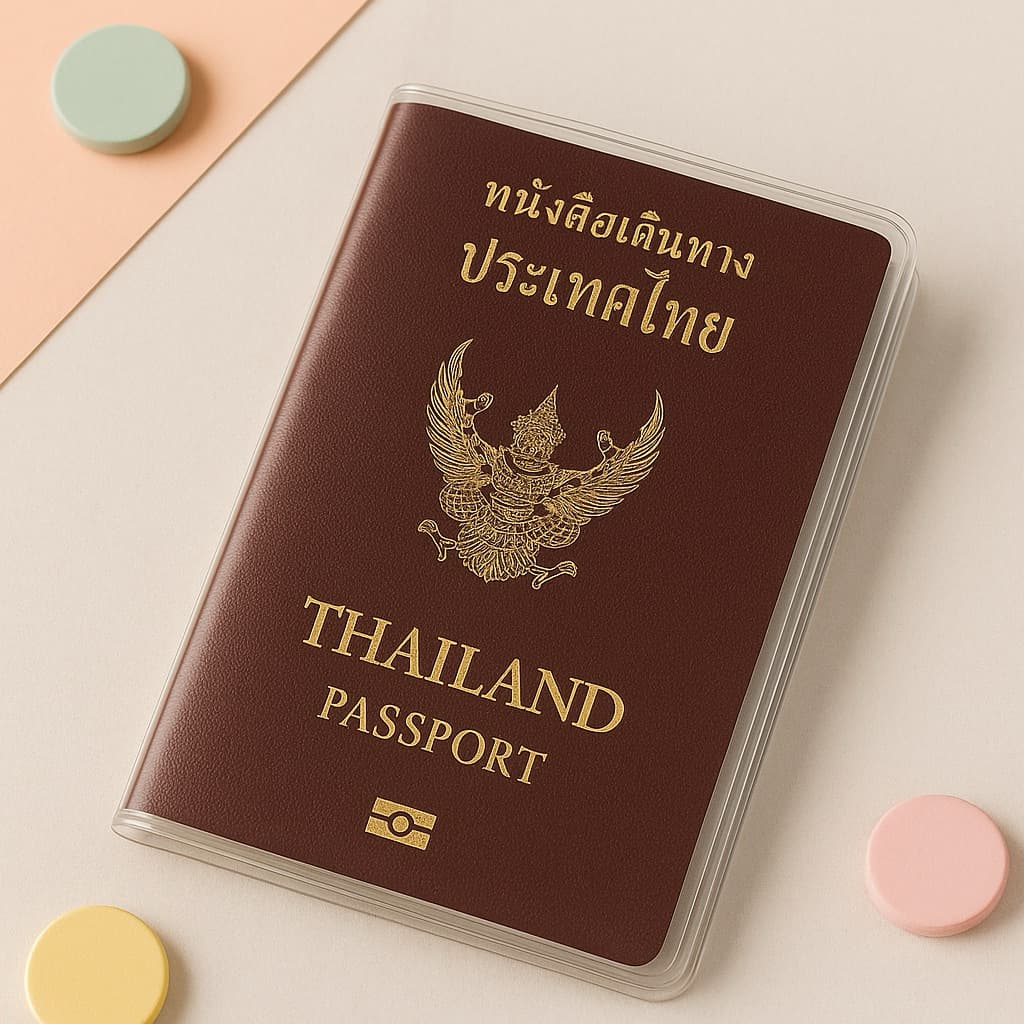 ปกพาสปอร์ต ซองใส่พาสปอร์ต เกรดดี กันน้ำ เคสพาสปอร์ต Passport ปกหนังสือเดินทาง ปกสมุด ออกใบกำกับภาษีได้ รูปที่ 4