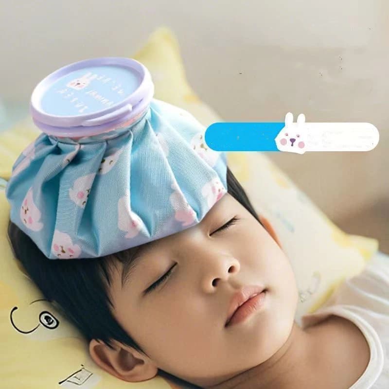 ถุงประคบเย็น ถุงประคบร้อน ฝาปิดขนาดใหญ่ เติมน้ำได้สะดวก พับเก็บได้ ลายการ์ตูนน่ารัก ช่วยบรรเทาอาการปวดอักเสบกล้ามเนื้อ รูปที่ 3