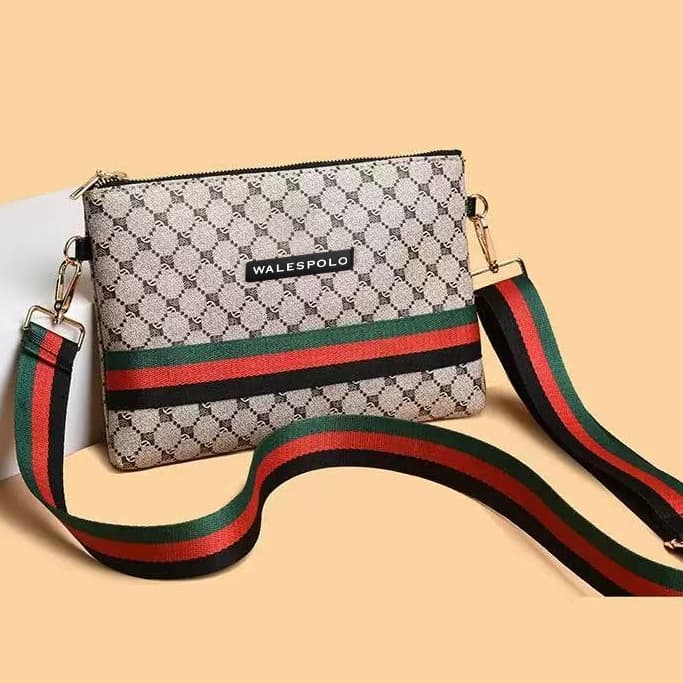 Menes Crossbody work Bag , กระเป๋าคลัทช์ไหล่มัลติฟังก์ชั่น, Unisex Striped 2025 สไตล์ใหม่ รูปที่ 2