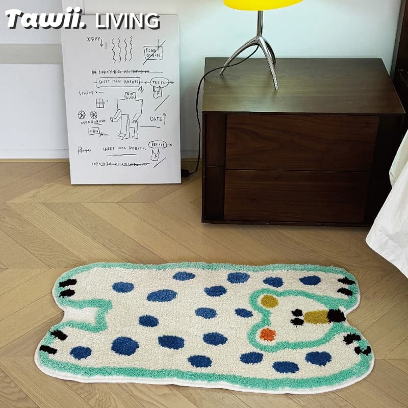 Tawii. พรม พรมปูพื้น พรมเช็ดเท้า พรมนุ่ม ลายสัตว์ แต่งห้อง 40/50/60ซม ผ้าเช็ดเท้า พรมห้องน้ํา รูปที่ 7