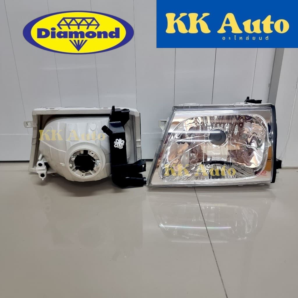 ไฟหน้าไทเกอร์ D4D ปี 2002-2003 TOYOTA TIGER D4D โตโยต้า ไทเกอ ดีโฟดี ดีโฟร์ดี ตราเพชร Diamond รูปที่ 3