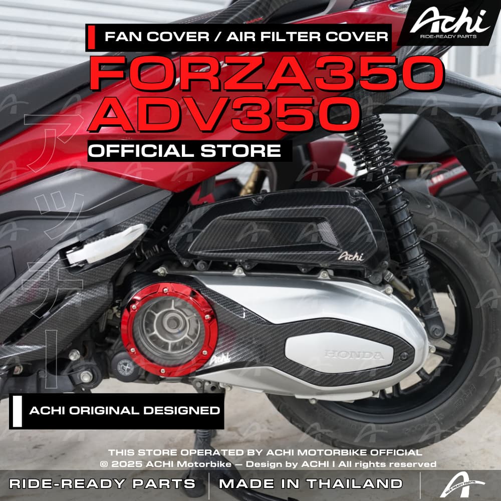 AIR FILTER COVER BOX / CRANK COVER HONDA FORZA350 / ADV350 BY ACHI THAILAND OFFICIAL รูปที่ 7