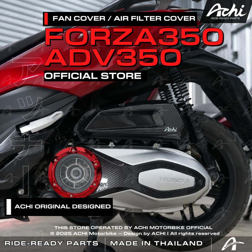 AIR FILTER COVER BOX / CRANK COVER HONDA FORZA350 / ADV350 BY ACHI THAILAND OFFICIAL รูปที่ 3