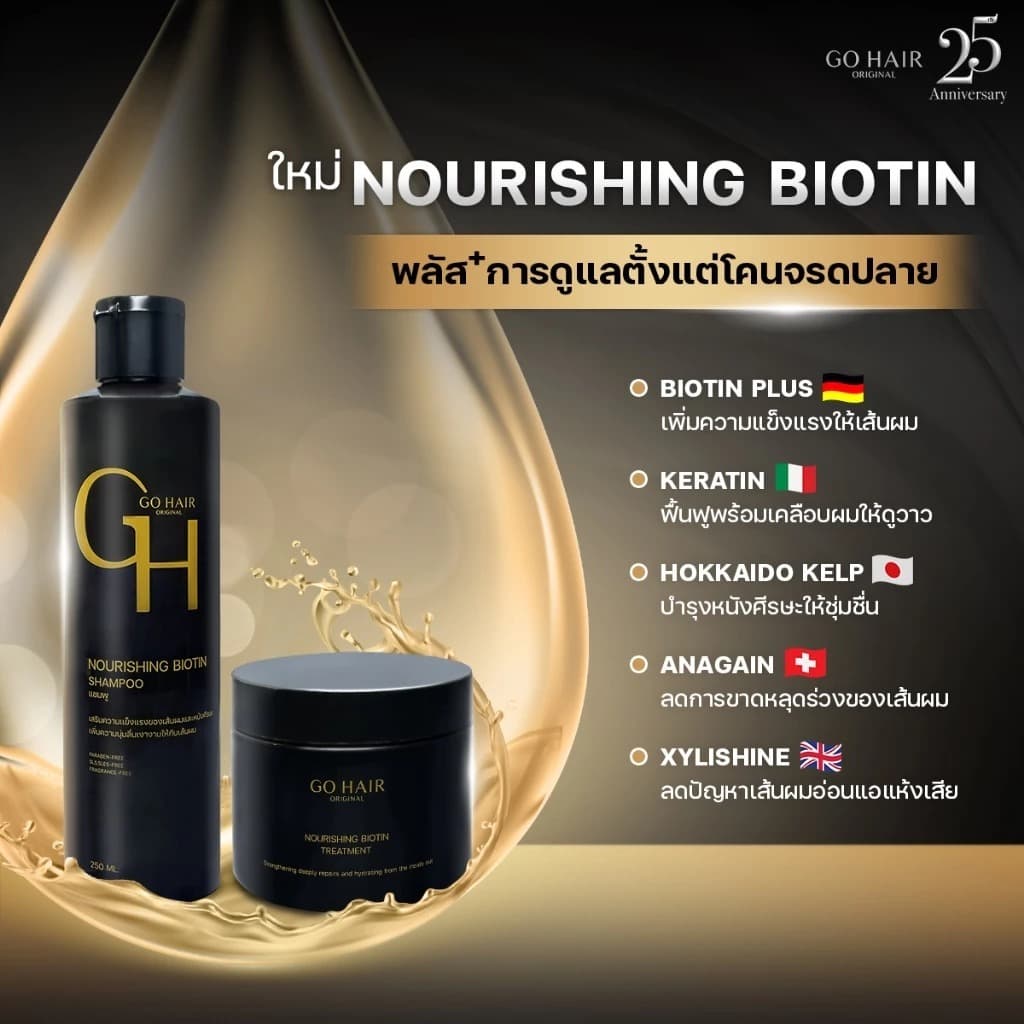 Go Hair Treatment โก แฮร์ ทรีทเมนท์บำรุงเส้นผม โกแฮร์ แชมพู ฟื้นฟู บำรุงเส้นผม รูปที่ 9