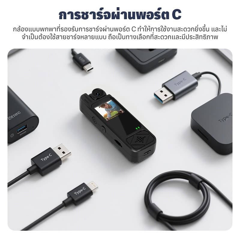 กล้องมินิ DV 1.3นิ้วจอแสดงผลสีเต็มรูปแบบการเฝ้าระวังกระเป๋า360° Vlog Action Camera WiFi 1080pจักรยานจักรยานยนต์กีฬากล้อง รูปที่ 8
