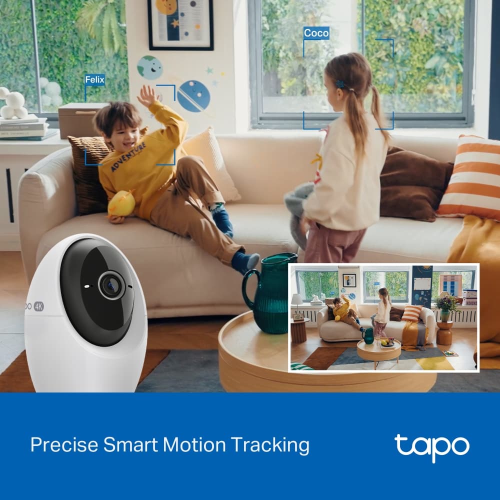 TP-Link 4K 8MP Pan/Tilt AI Home Security Wi-Fi Camera กล้องวงจรปิด ความคมชัดพิเศษ 4K รูปที่ 6