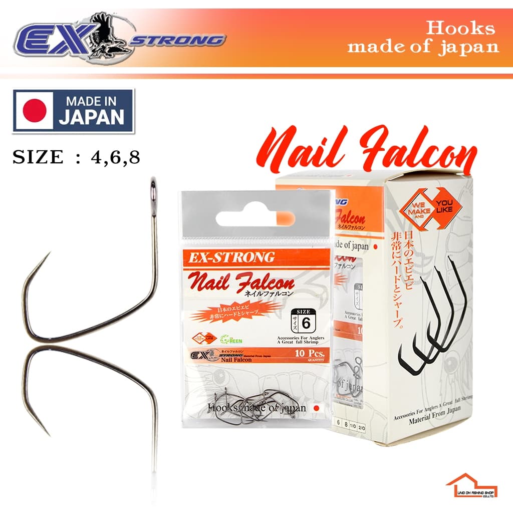 ตัวเบ็ด ตกกุ้ง EX STRONG รุ่น Nail Falcon รูปที่ 1