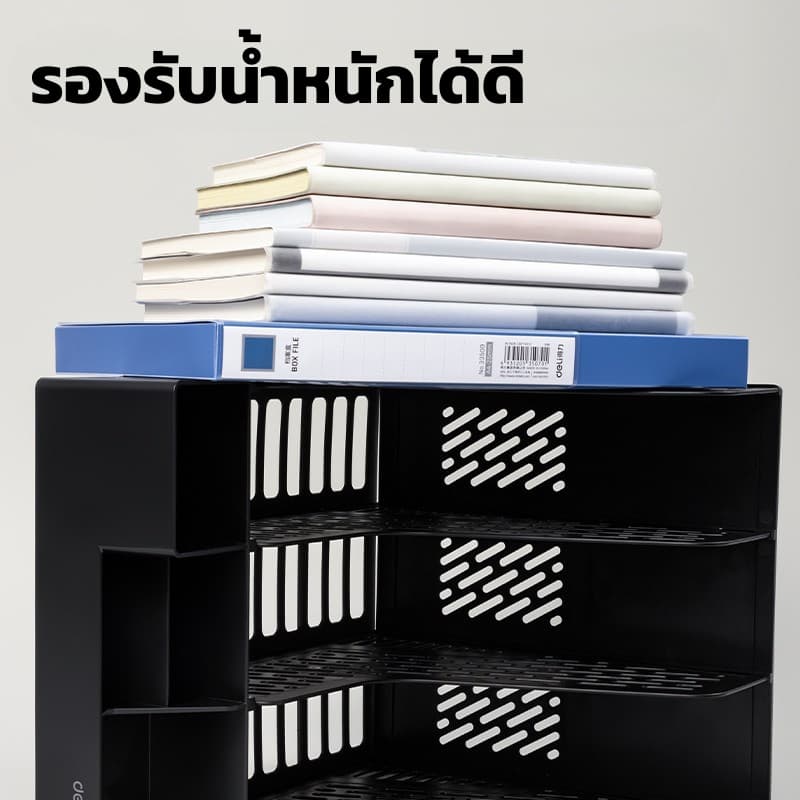 Bantex กล่องใส่เอกสาร แฟ้มตั้งโต๊ะเก็บเอกสาร A4 มีช่องด้านหน้า จัดระเบียบเอกสาร File Organizer รูปที่ 6