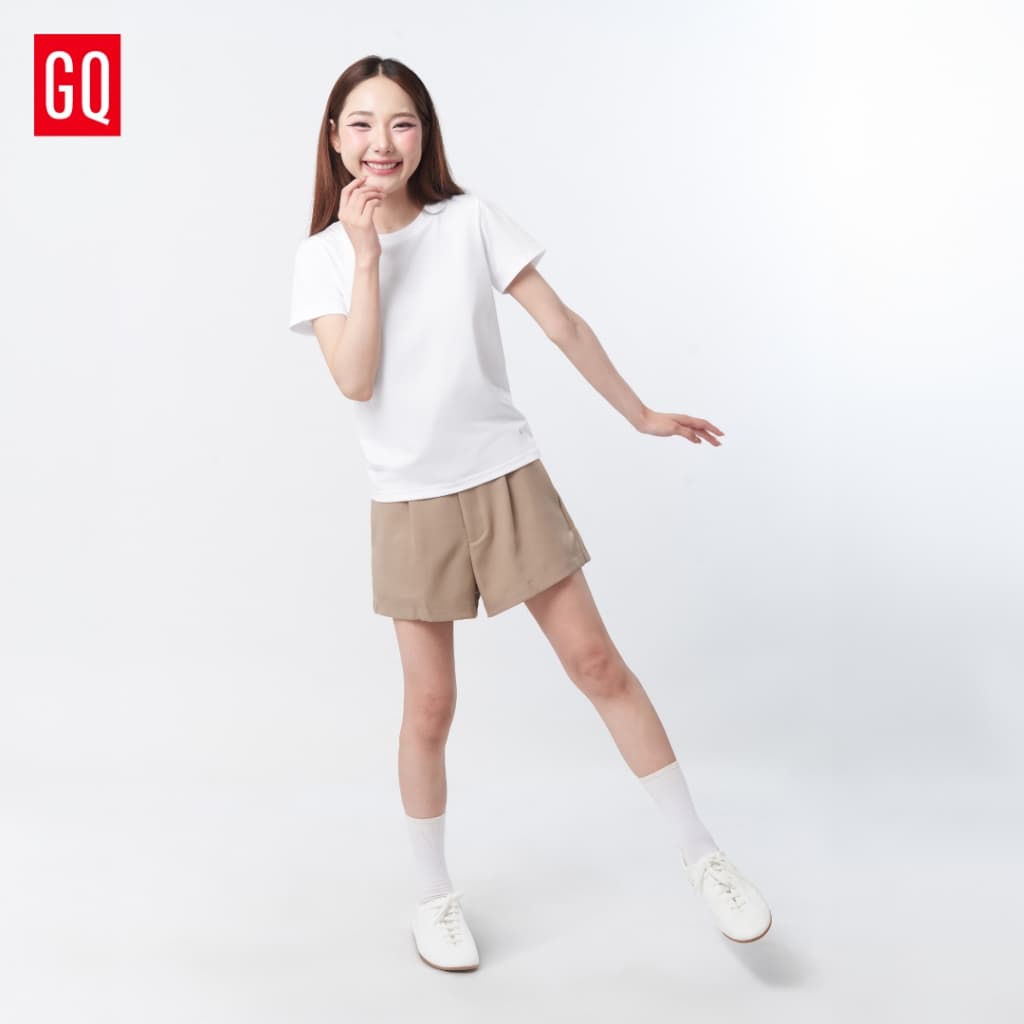 GQ Everyday Women T-Shirt เสื้อยืดคอกลม ผ้านุ่ม ระบายอากาศดี ไม่มีป้ายคอ ไม่คัน รูปที่ 3