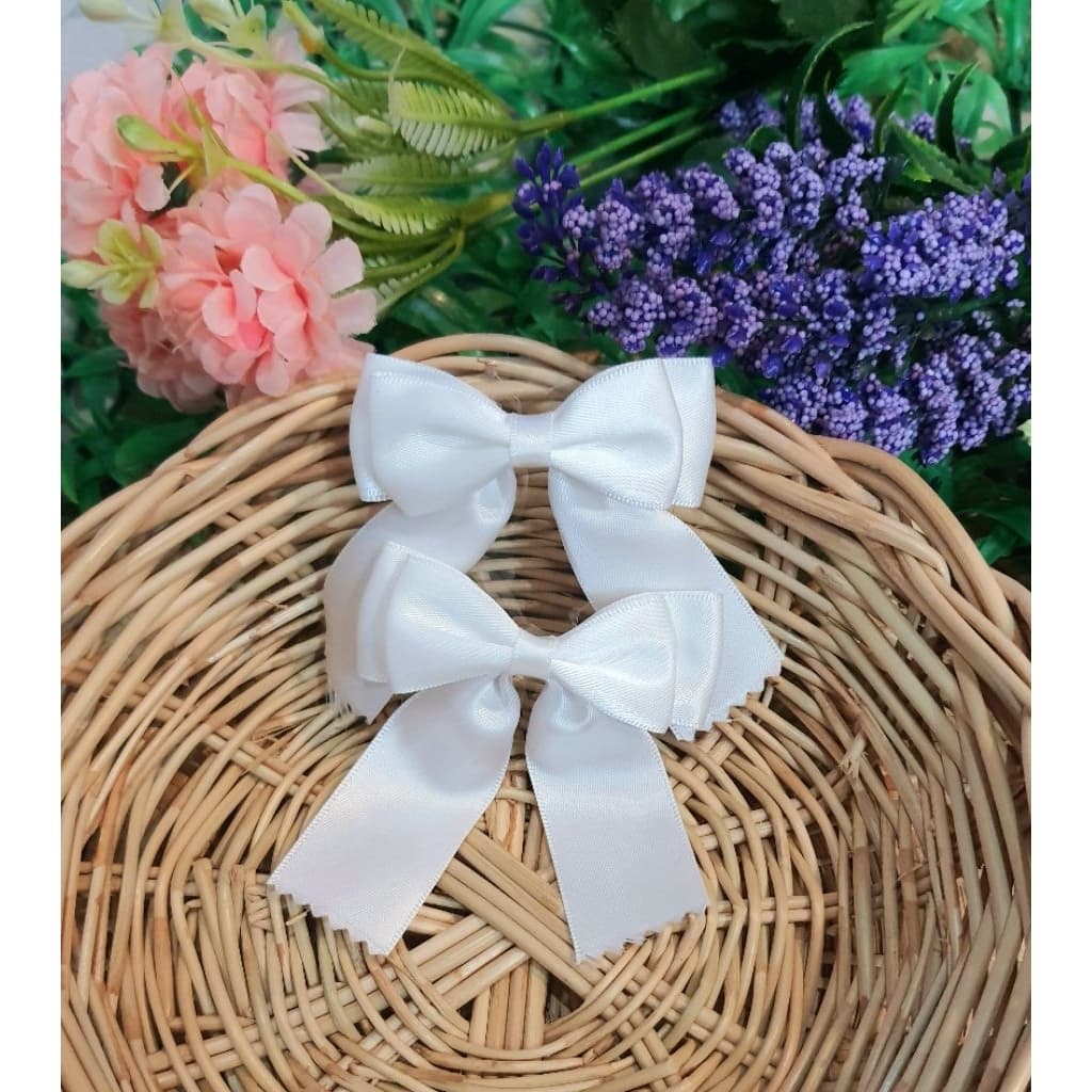 โบว์นักเรียน โบว์กิฟติดผม 《รุ่น-แบบB》ขายเป็นคู่ ราคาคู่ละ25บาท.. รูปที่ 2