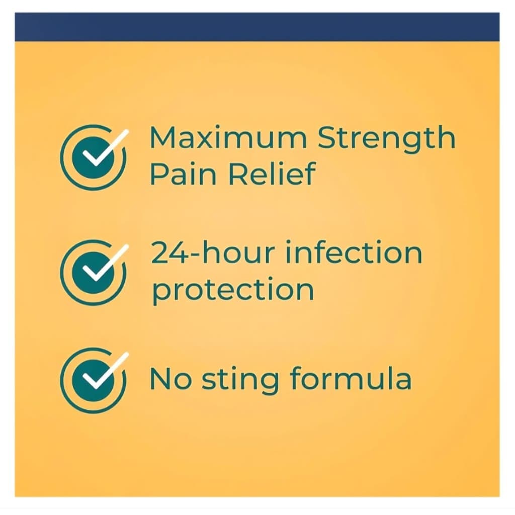 ของแท้ USA Neosporin + Pain Relief Ointment Meximum Strength Pain Relief รูปที่ 5