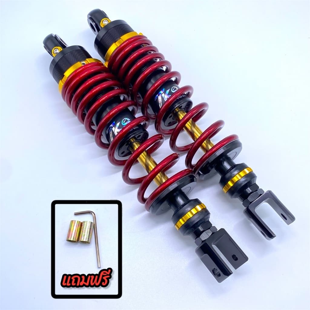 โช๊คหลังTKSแท้ ปรับรีบาวได้PCX/X-MAX/N-MAX/AEROXแกนสีทองใหญ่ มี 3 สี 3 ขนาด300/310/320mm รูปที่ 3