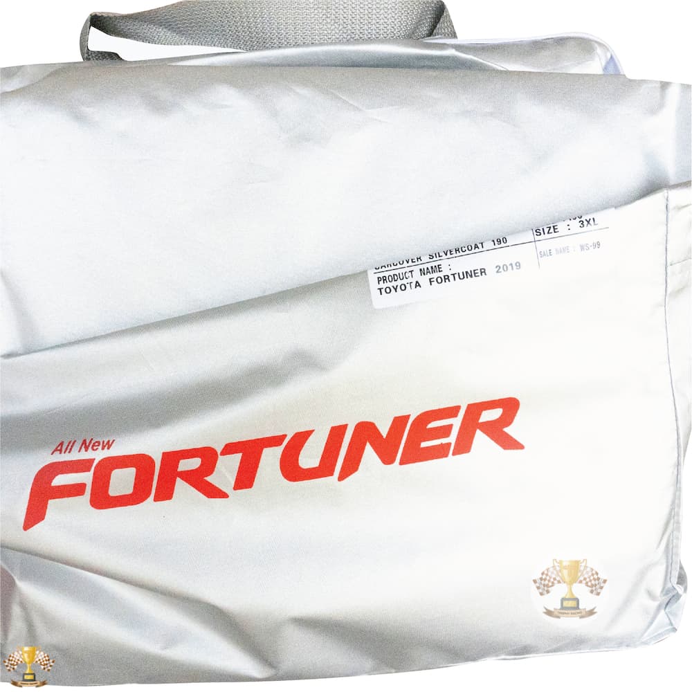 ผ้าคลุมรถ All New Fortuner ตรงรุ่นเนื้อผ้า Silver Coat 190C ทนแดด ไม่ละลาย รูปที่ 2