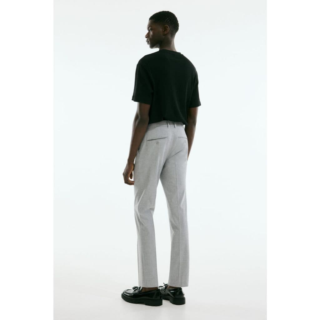 H&M กางเกงขายาวทรง Slim Fit แบบ Tailored ผู้ชาย 1253395_3 รูปที่ 6