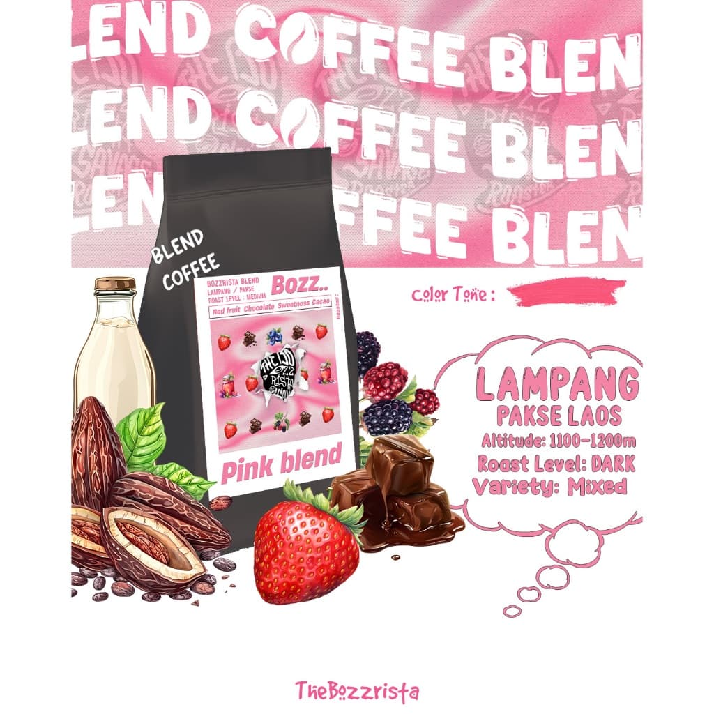 Thebozzrista Blend Coffee : Pink Blend Medium Roast รูปที่ 2