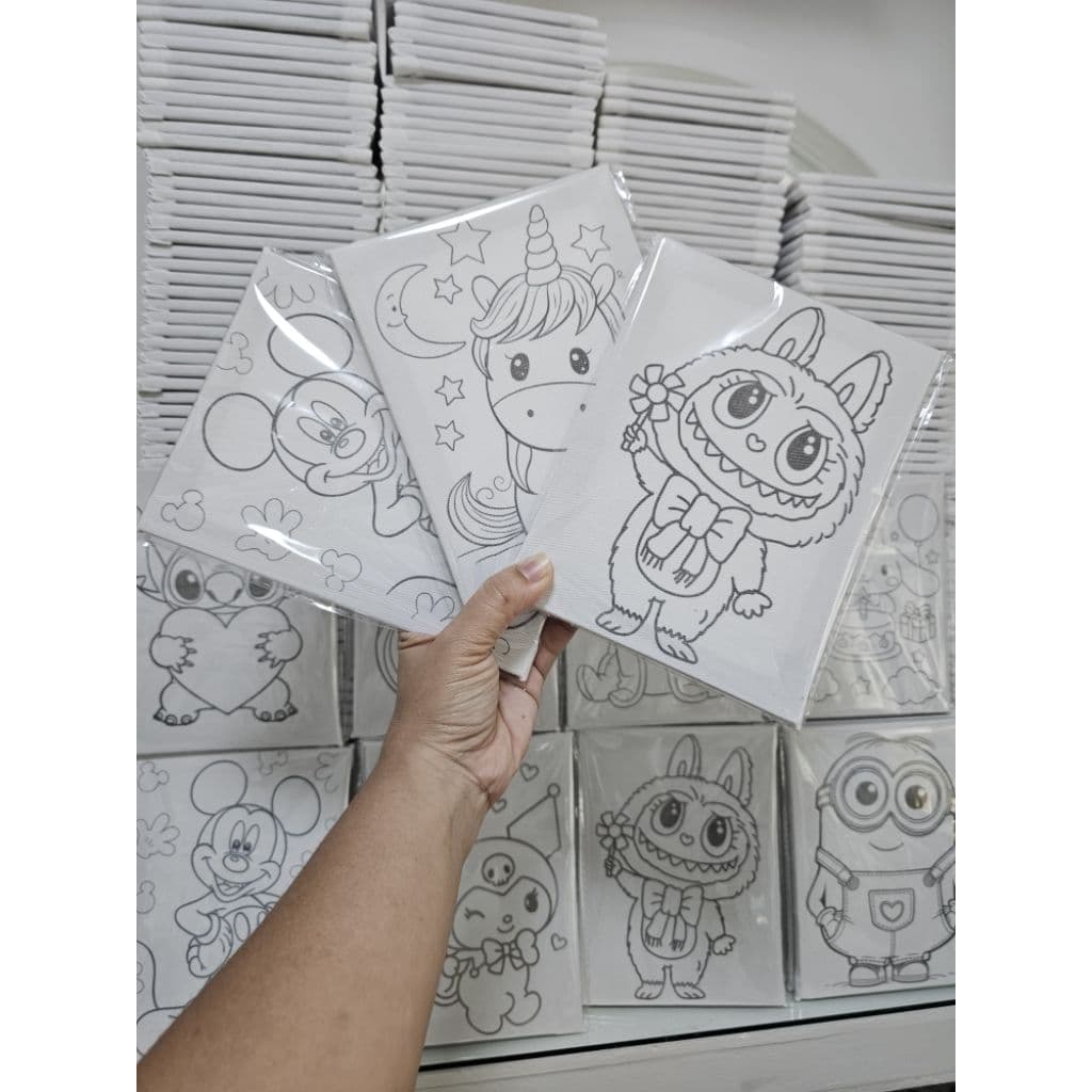 เฟรมผ้าใบแคนวาสระบายสี ผ้าติดกรอบไม้ขนาด15cm×20cm ไม่รวมสี รูปที่ 5