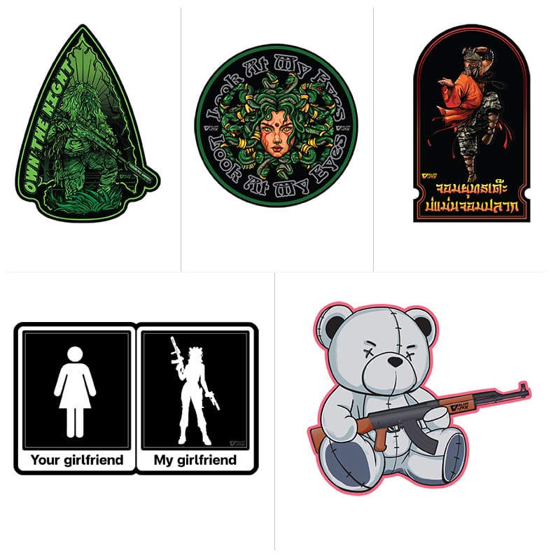 VALOR PX - Sticker สติกเกอร์ กันน้ำ สติ๊กเกอร์ติดรถ 35 ลายให้เลือก สําหรับติดตกแต่งรถ ขวดน้ำ VALOR Tactical รูปที่ 8