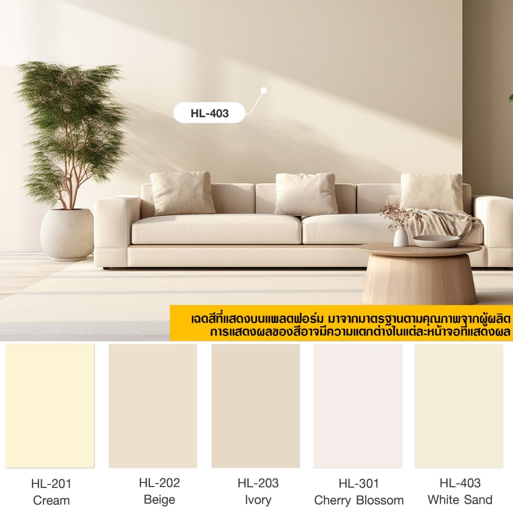 ฮีโร่ ลักซ์ สีทาบ้าน All-IN-1 สีทับหน้าและรองพื้นในตัว ทาผนัง ทาฝ้า HERO LUX รูปที่ 5
