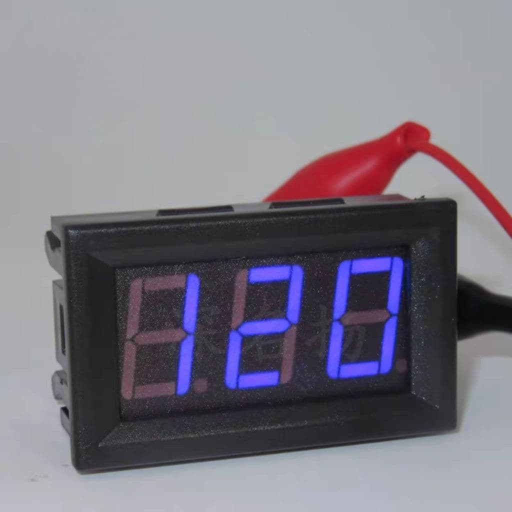 ดิจิตอล 5-120V Digital Voltmeter DC หน้าจอ 0.56 นิ้ว รูปที่ 3