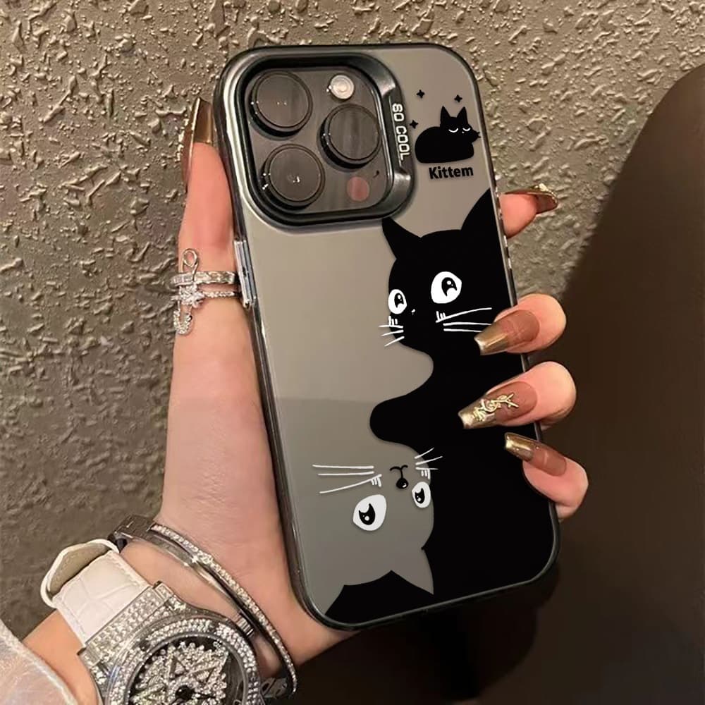 เคสมือถือ For iPhone 16 13 11 15 Pro Max 17 Air 14 12 Pro Max 7 8 Plus XR X XS Max SE 2020 เคสโทรศัพท์ IMD สีสันสดใส รูปที่ 5
