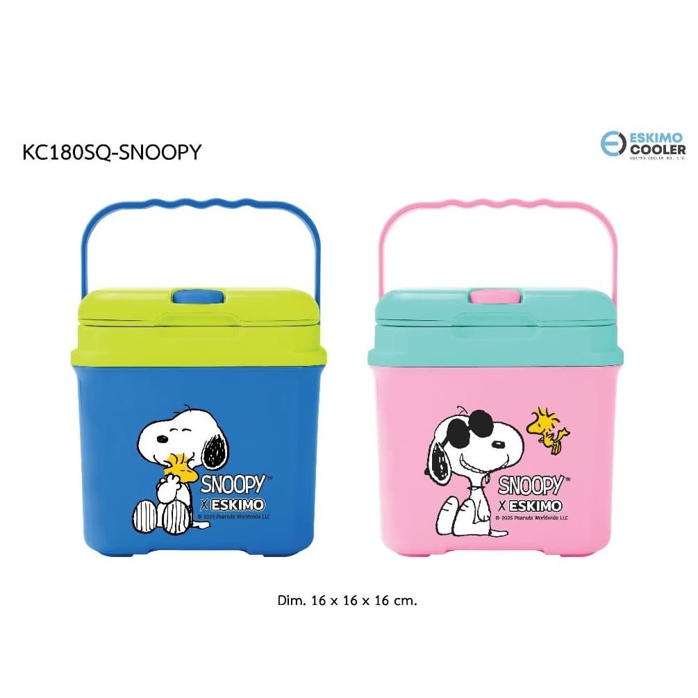 Eskimo กระติกน้ำ SNOOPY เก็บความเย็น กระติกพกพา ช่องใส่หลอด หูหิ้ว ขนาด 1.8 ลิตร รุ่น KC180SQ เก็บเย็นได้ 8 ชม. รูปที่ 6