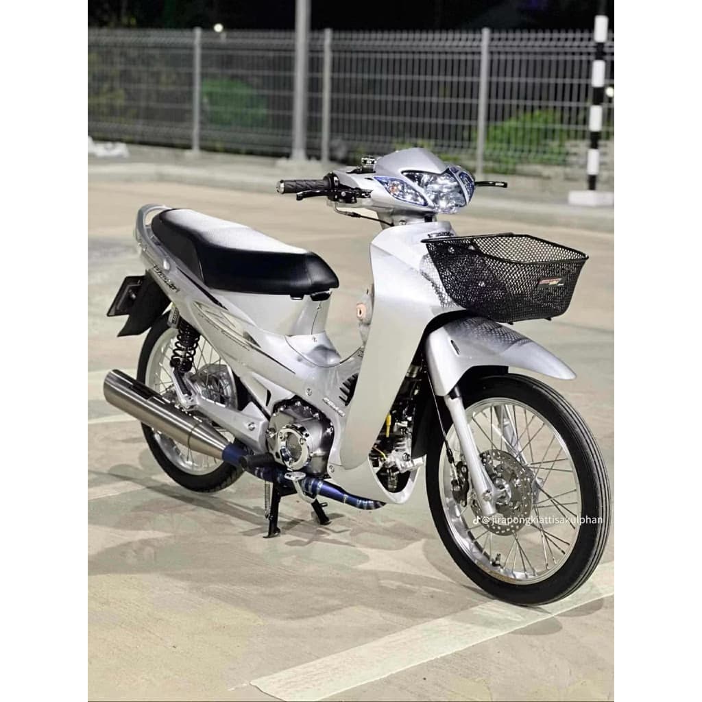 ชุดสีเวฟ 125R สีเทาล้วน สติ๊กเกอร์ลายลิมิเต็ด งานARM รูปที่ 3