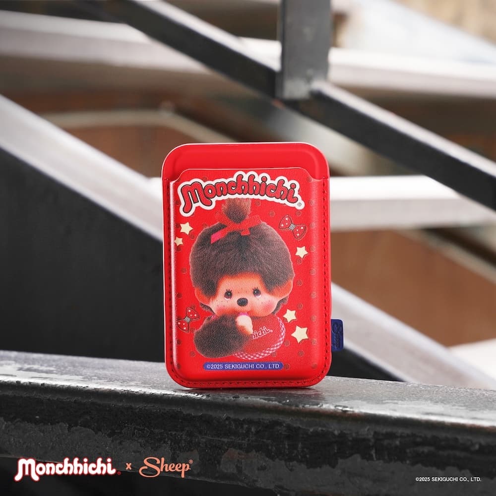 Monchhichi Collection ที่ใส่บัตรแม่เหล็กแปะด้านหลังโทรศัพท์ ลายมอนชิชิ ใช้กับเคสโทรศัพท์มีMagnet รูปที่ 5
