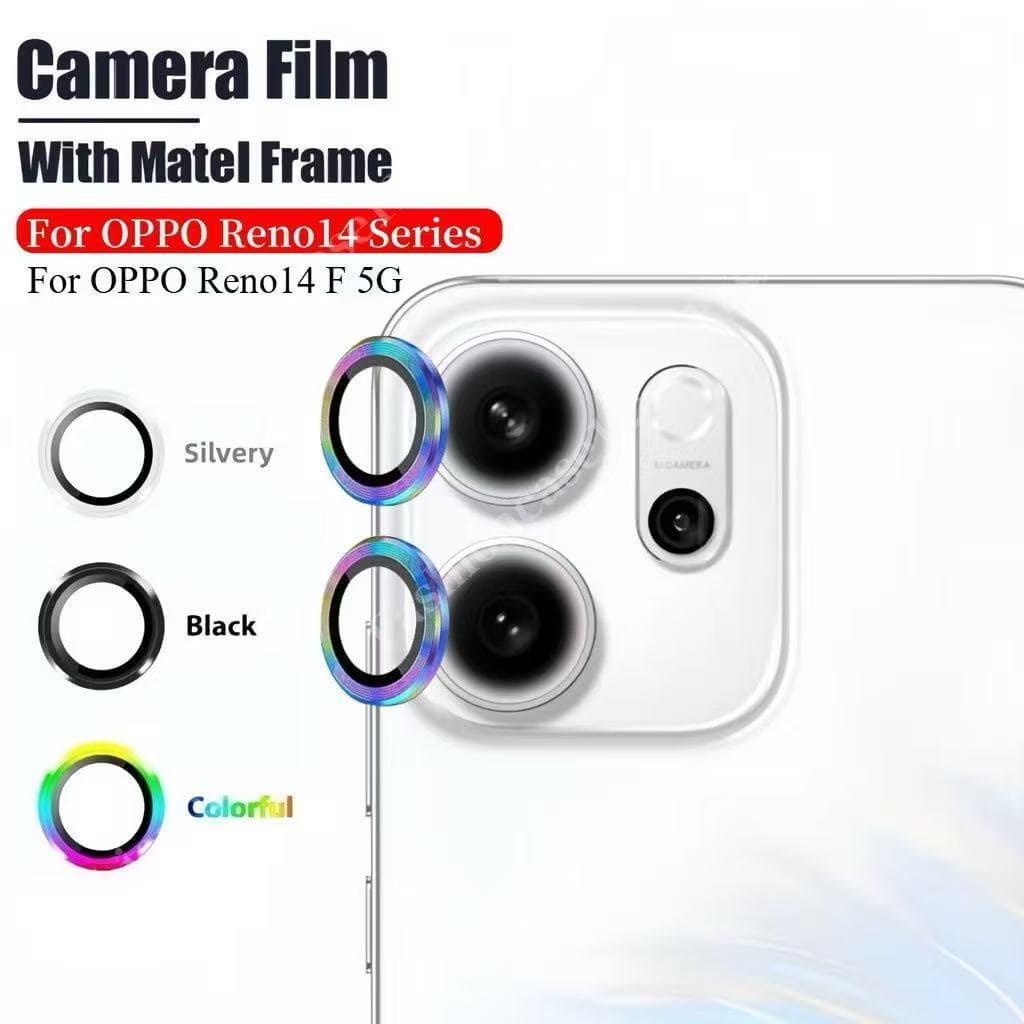 ฟิล์มเลนส์กล้อง ป้องกันเลนส์กล้อง 9Dสําหรับ Oppo Reno14 Pro 14F Reno13 Pro 13F Reno12 Pro/Reno14F Reno13F รูปที่ 1