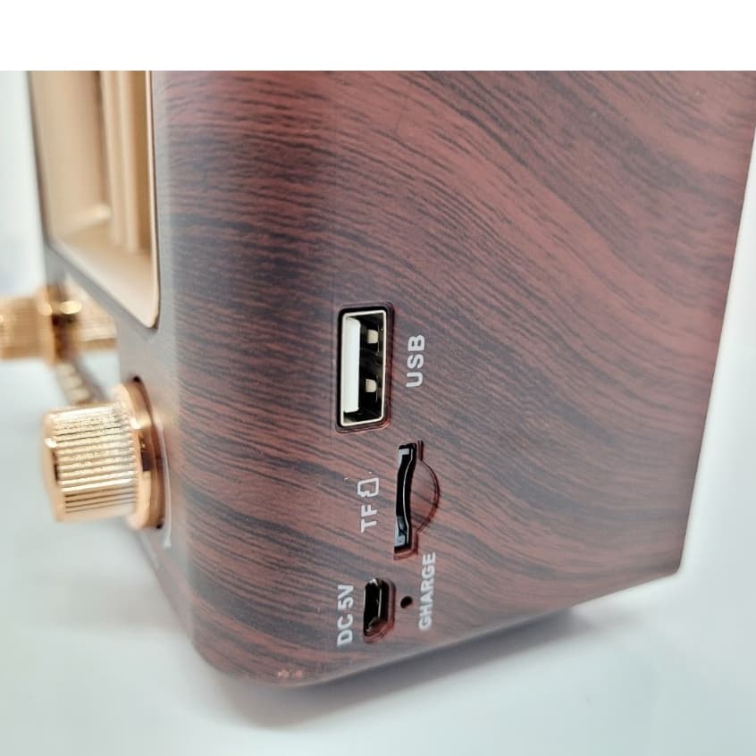 "สุดคุ้ม"วิทยุ-บลูธูท ทรงคราสสิก ฟังFm Am Sw เชื่อมต่อ Bluetooth Mp3 Tf card พร้อมสายชาจ รูปที่ 7