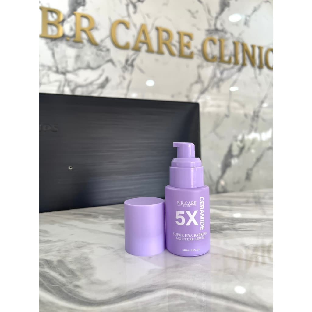 B.R.CARE มอยส์ขวดม่วง 5X CERAMIDE SUPER HYA BARRIER MOISTURE SERUM บำรุงผิว ให้ความชุ่มชื้น เสริมเกาะป้องกันผิว ขนาด 30M รูปที่ 5